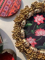 Classic Mini Platter : Pink Colloquial Dvine Pichwai + OG Infloresence Divine Pichwai