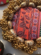 Classic Mini Platter : Pink Colloquial Dvine Pichwai + OG Infloresence Divine Pichwai