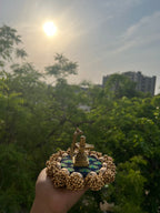 Classic Mini Platter : Pink Colloquial Dvine Pichwai + OG Infloresence Divine Pichwai