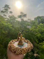 Classic Mini Platter : Pink Colloquial Dvine Pichwai + OG Infloresence Divine Pichwai
