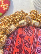 Classic Mini Platter : Pink Colloquial Dvine Pichwai + OG Infloresence Divine Pichwai
