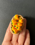Mango Basket Miniature Magnet