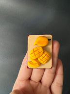 Cut Mango Miniature Magnet