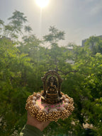 Diva Diya : OG Infloresence Divine Pichwai + Pink Colloquial Dvine Pichwai