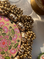 Classic Mini Platter : Pink Colloquial Dvine Pichwai + OG Infloresence Divine Pichwai