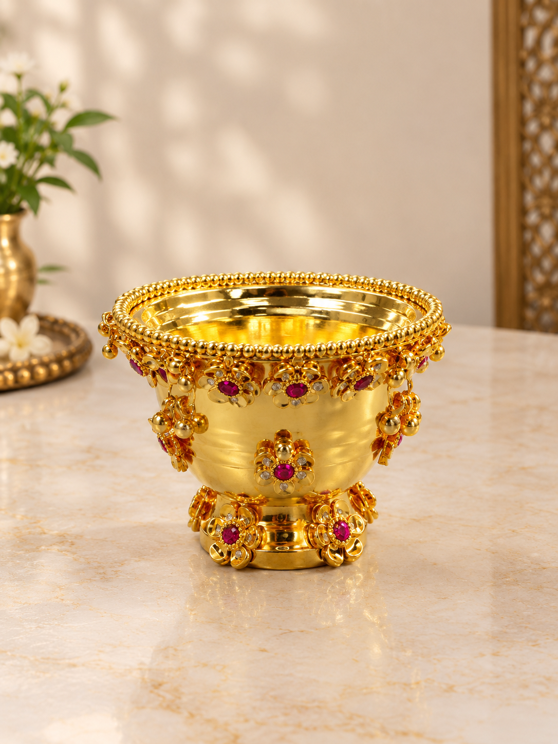 Gold Plated Footed Cup