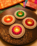 Pompom Pearl Tea Light Holder