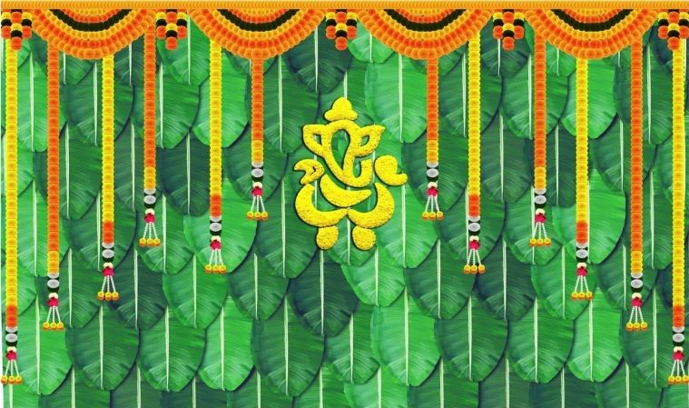 Cloth Ganesha Backdrops #2