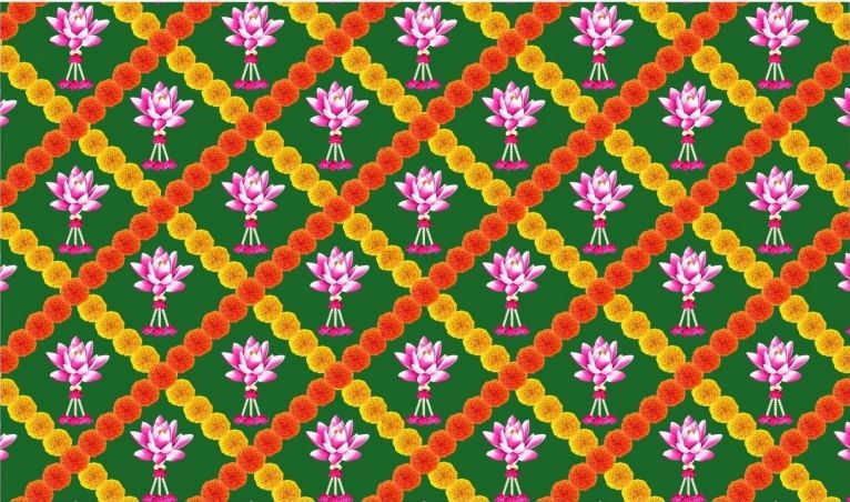 Cloth Floral Backdrops #4