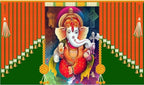 Cloth Ganesha Backdrops #2