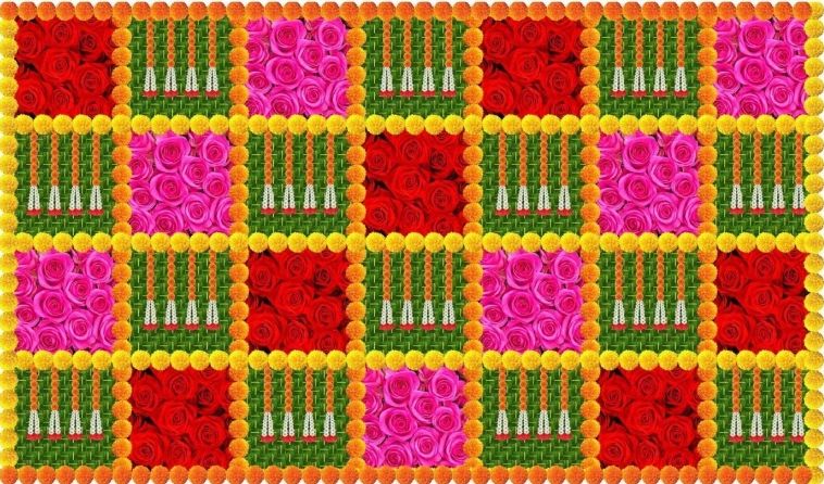 Cloth Floral Backdrops #3