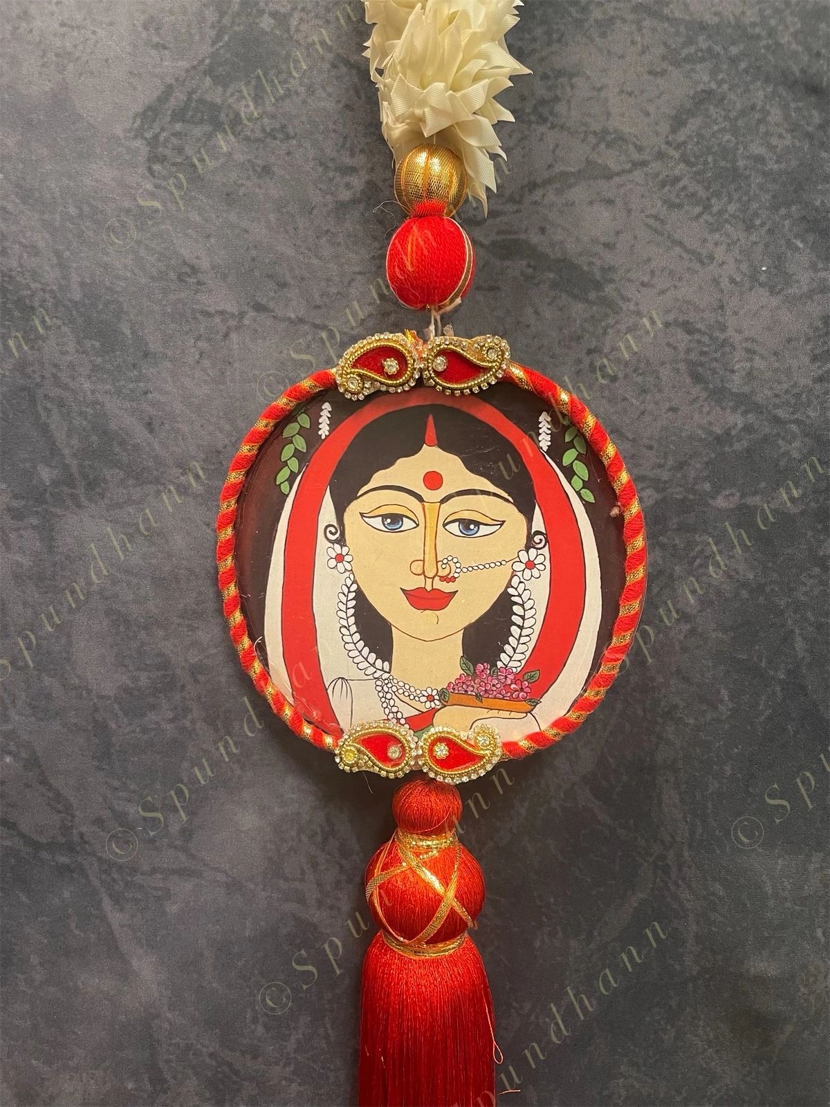 Rajasthani Pichwai Art Chameli String Dangler