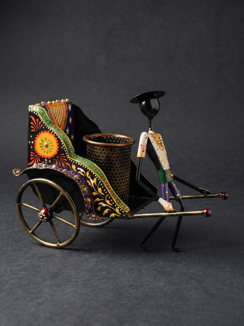 Hand-Painted Rickshaw Pen Stand