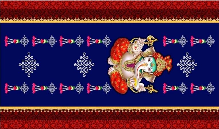 Cloth Ganesha Backdrops #2