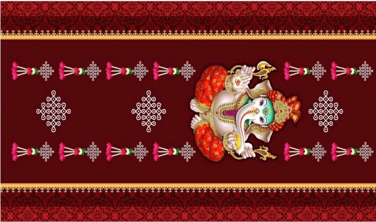 Cloth Ganesha Backdrops #2