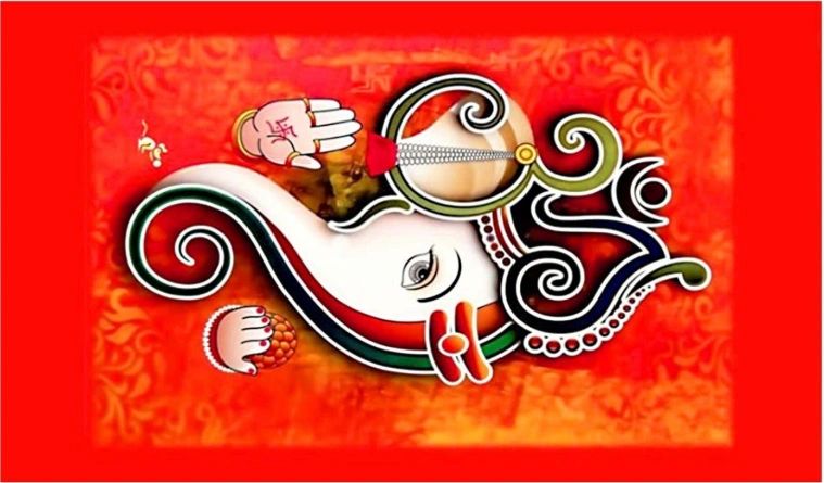 Cloth Ganesha Backdrops #2