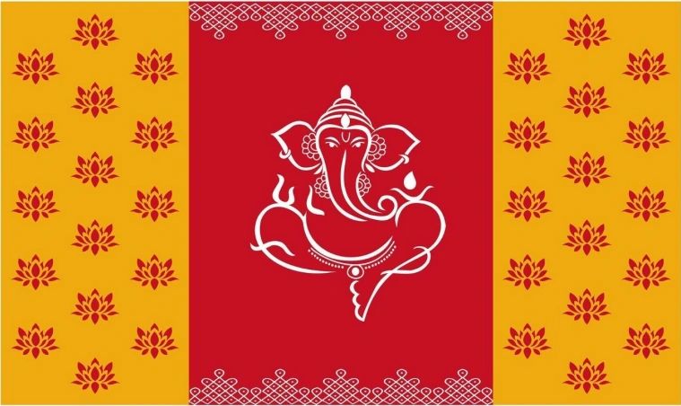 Cloth Ganesha Backdrops #2