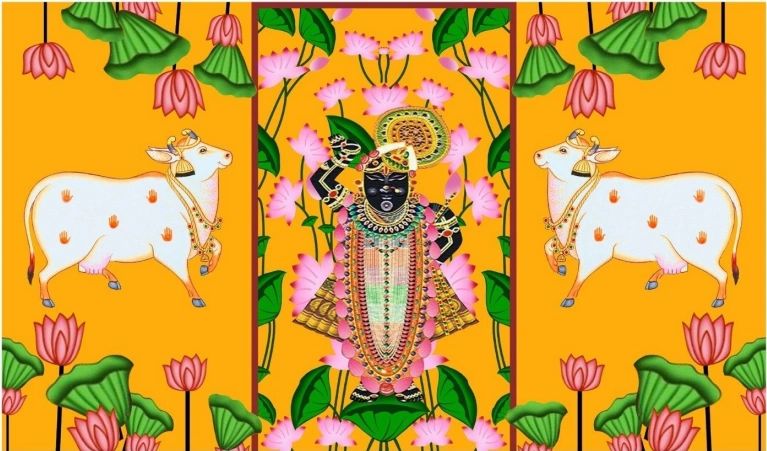 Cloth krishna Backdrops