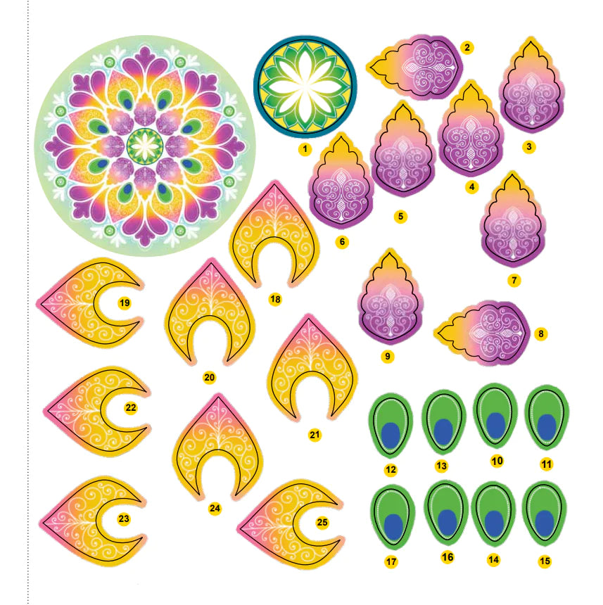 Rangoli with Stickers: Diwali Activity Book