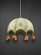 Decorative Brocade Umbrella Hanging - Sage Green