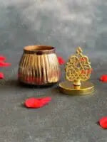 Small Canister with Decorative Taj Lid