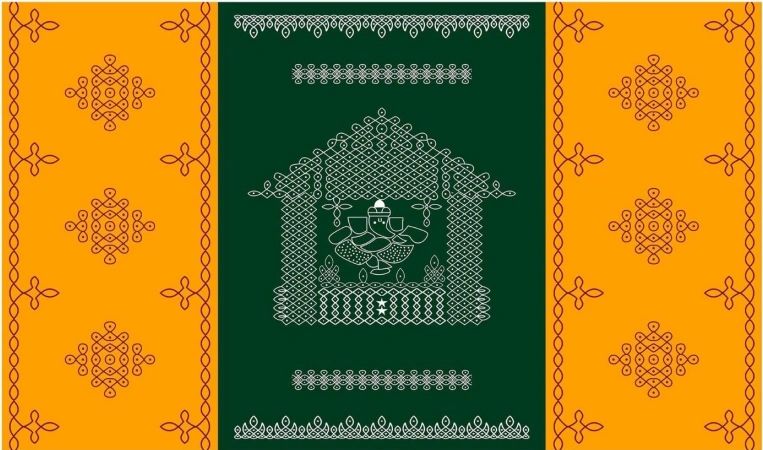 Cloth Ganesha Backdrops #3
