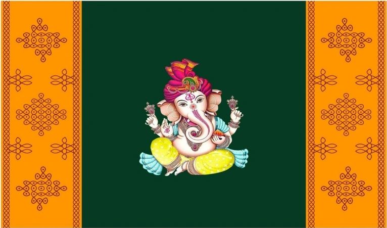 Cloth Ganesha Backdrops #3