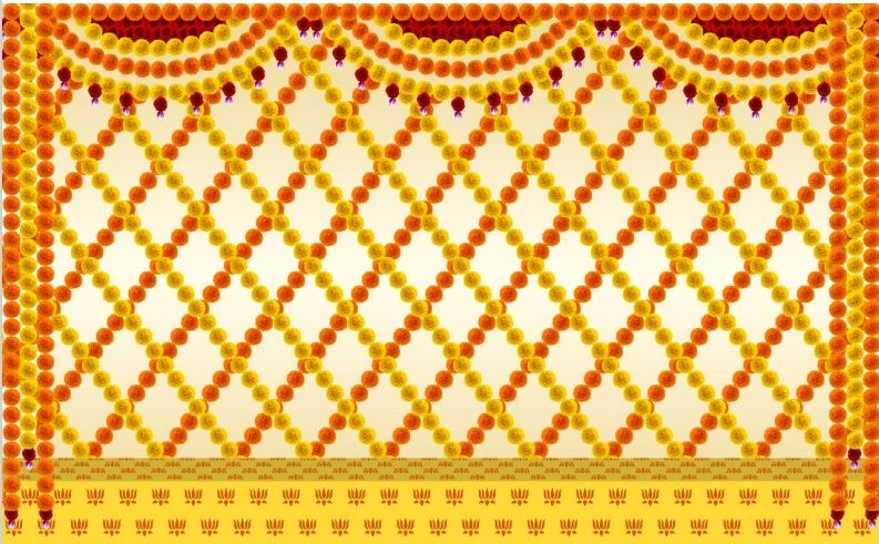 Cloth Floral Backdrops #3