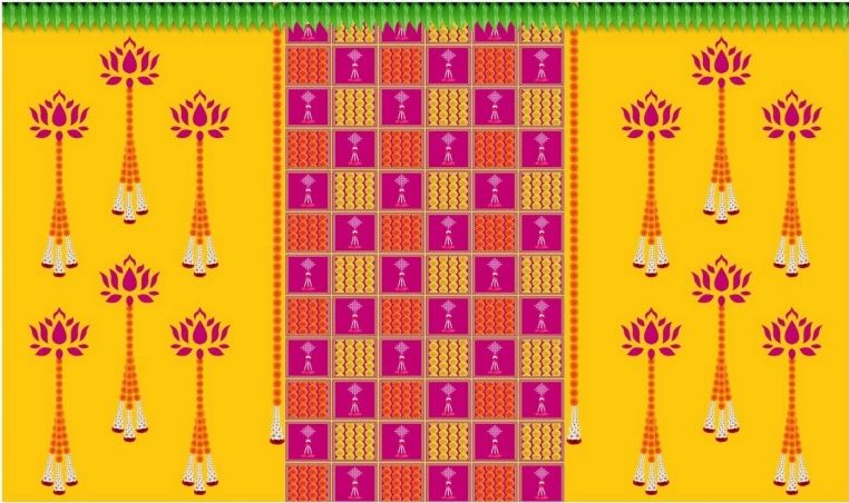 Cloth Floral Backdrops #3