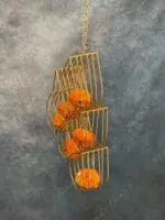 Modern 6 Drop Shaped Hanging Tea Light Holders - Image 2
