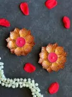 Copper Color Lotus Tea Light Holder - Image 5
