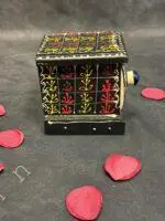 Handcrafted Wooden Trinket Box with 1 Ceramic Drawers - Image 4