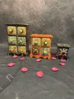 Handcrafted Wooden Trinket Box with 1 Ceramic Drawers - Image 5