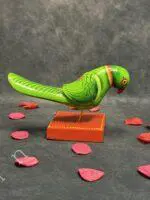 Handcrafted Wooden Parrot Figurine