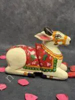 Handcrafted Wooden Nandi Cow