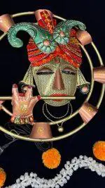Krishna Hanging Circular with Lights - Image 3