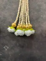 Pearl Srtings With Rose Bud Dangler - Image 4