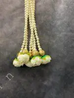 Pearl Srtings With Rose Bud Dangler - Image 6