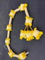 Mogra Pearl and colorful flower with Tassel - Image 4