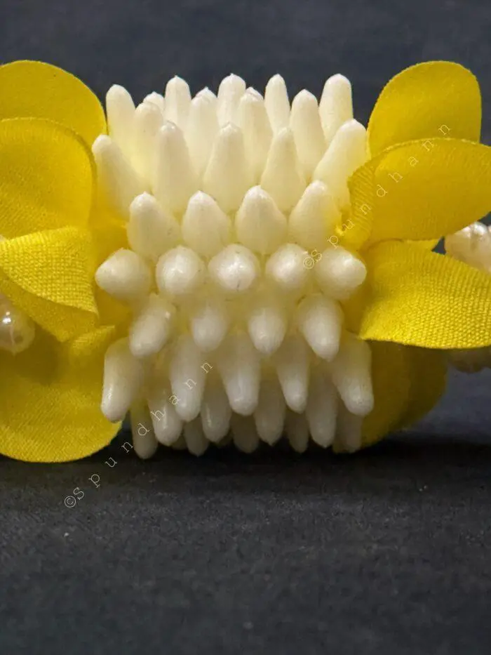 Mogra Pearl and colorful flower with Tassel - Image 8