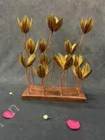 Golden Bloom Metal Table Décor - Image 3