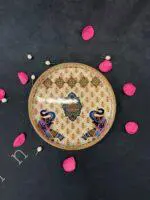Royal Elephant Design Decorative Tray Set of 2 - Image 2