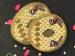 Royal Elephant Design Decorative Tray Set of 2