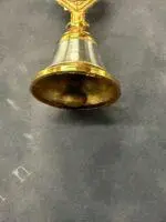 Metal Bell with Feather-Shaped Handle - Image 2