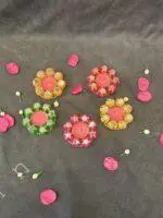 Mirror and Beaded Ball Tealight Holder