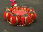 Mirror and Beaded Ball Tealight Holder - Image 9