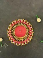 Bangle Tealight Holder with Pearls - Image 2