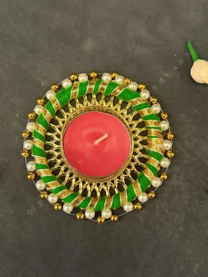 Bangle Tealight Holder with Pearls - Image 11