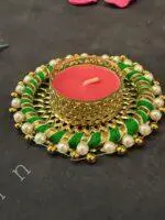 Bangle Tealight Holder with Pearls - Image 3