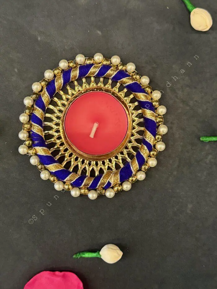 Bangle Tealight Holder with Pearls - Image 6